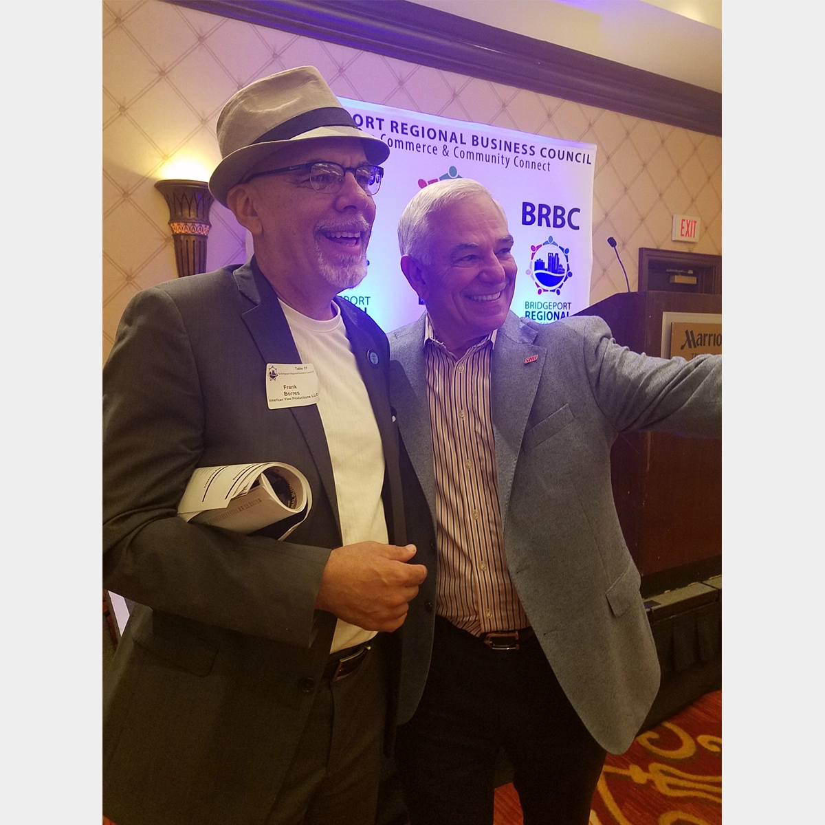 Frank Borres at Event for Bridgeport regional business council