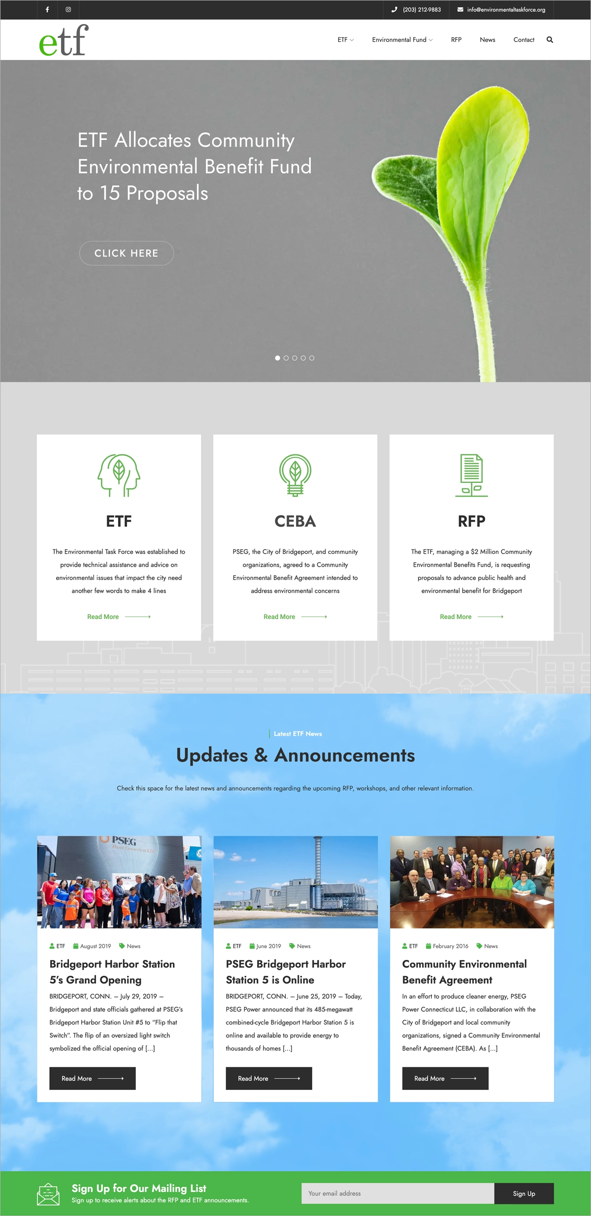 American View Productions website design client ETF
